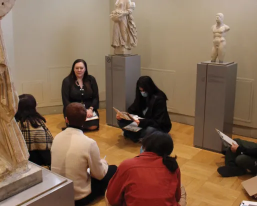 Workshop in gallery