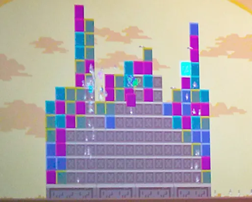 Build your pyramid to the sun!
 coloured blocks form a pyramid
