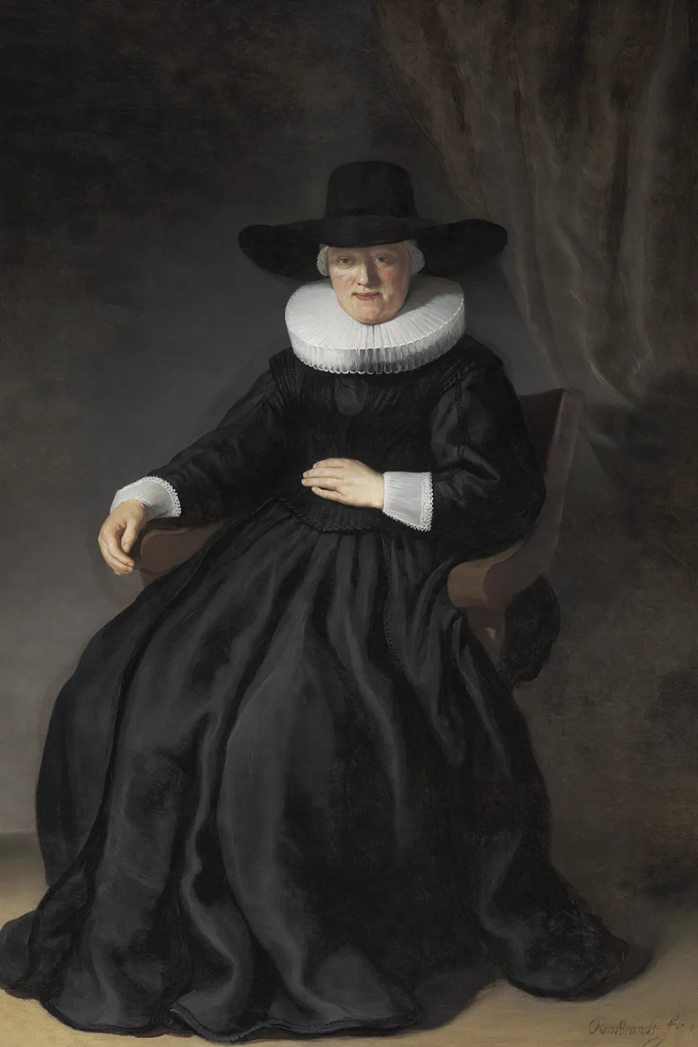 Portrait Oil painting of woman by Rembrandt van Rijn