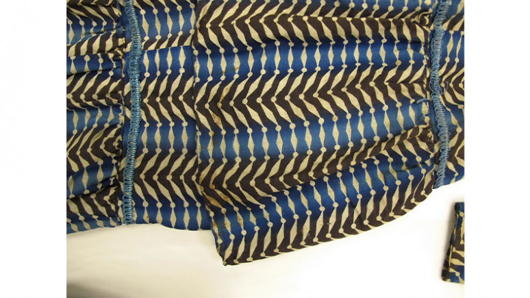 Woman's dress. Canada. 1830s-40s. Printed cotton. 2014.62.9 Gift of Katherine Cleaver from the Cleaver-Suddon Collection.