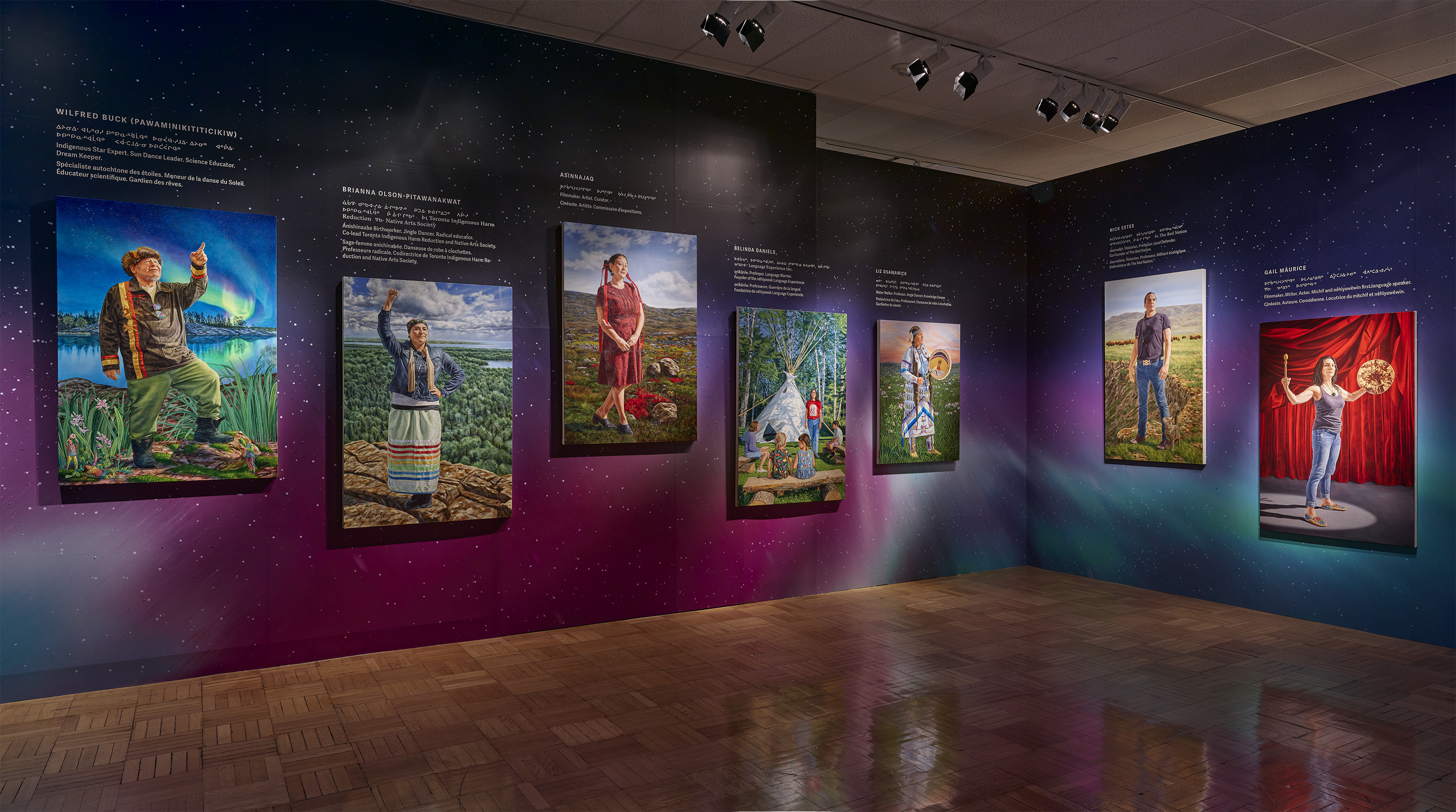 Indigenous artwork in the gallery at ROM