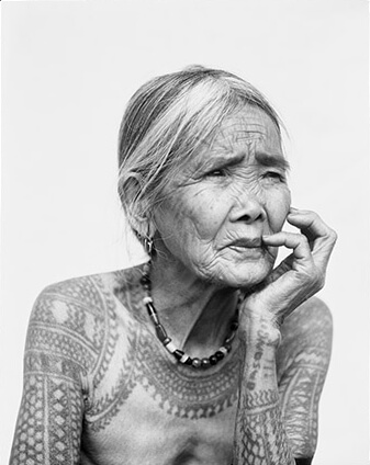 portrait , Fang-od Oggay from ROM's New Exhibition Explores Tattoo Traditions and Culture Tattoos : Rituel. Identité. Obsession. Art.2011.