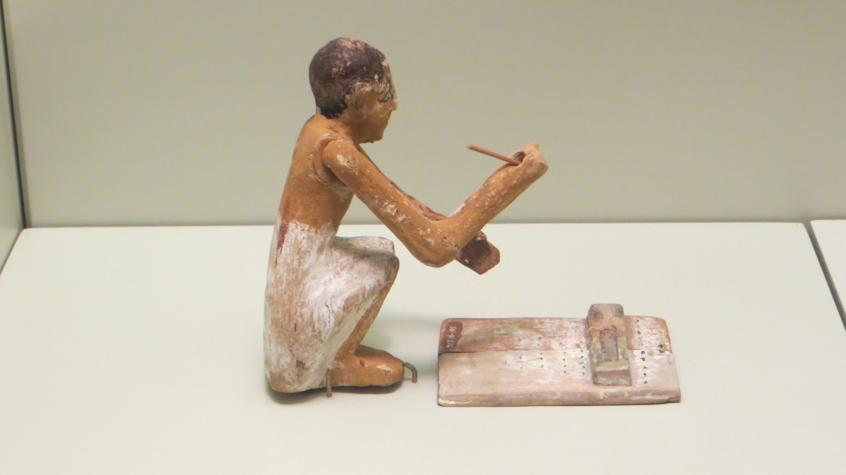 Statue d’un scribe égyptien