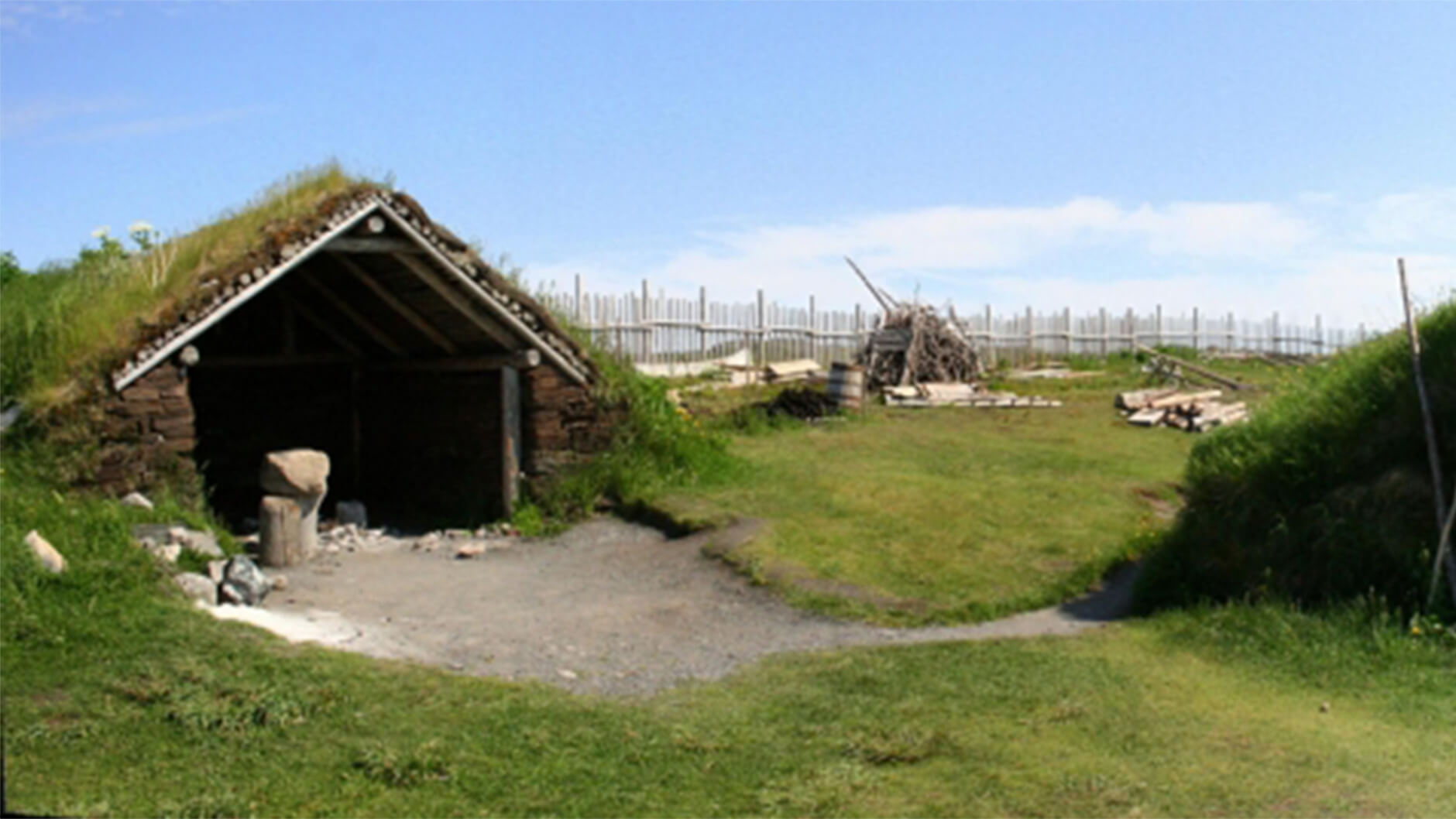 Abri à L'Anse aux Meadows.