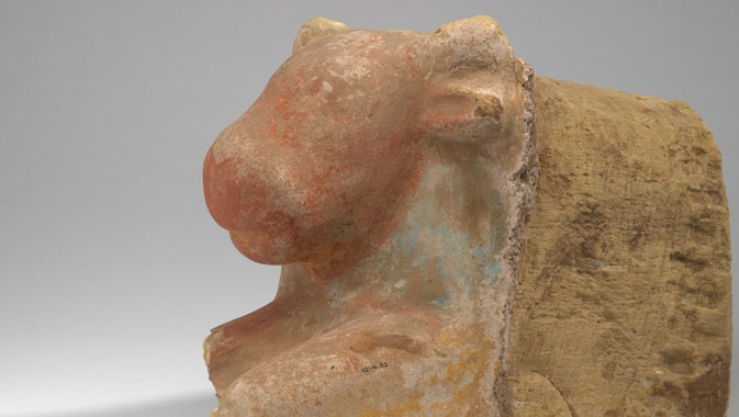 Conquests by Greece (332 BC) and Rome (30 BC) resulted in stylistic influences on local objects, such as this Roman-influenced animal head sculpture, produced in Meroe between 1 – 150 AD.