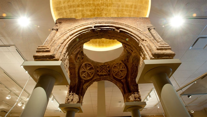 One of the ROM's most significant recent acquisitions is a rare 1st century AD ciborium (altar canopy) found in the Joey and Toby Tanenbaum Gallery of Rome