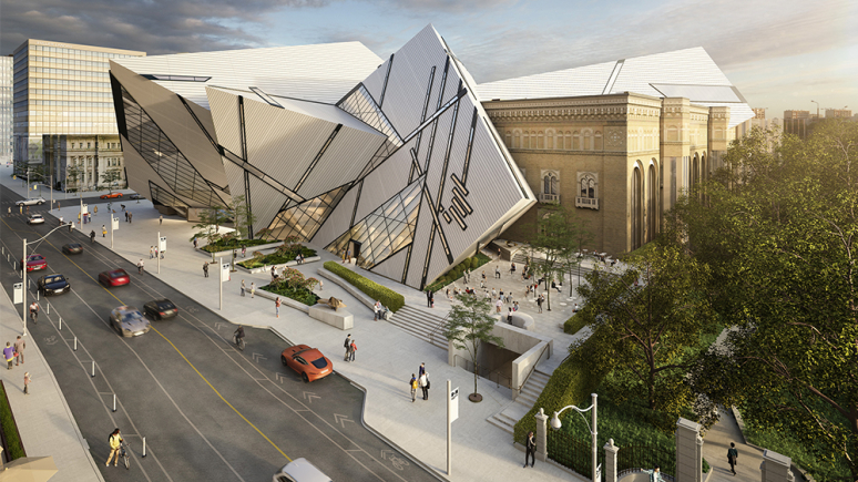 Aerial view of the ROM Performance Terrace.
