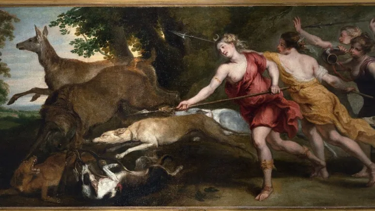 Peter Paul Rubens and Workshop (1577-1640), Diana Hunting with Her Nymphs, about 1636–1637. © The Phoebus Foundation, Antwerp, Belgium.