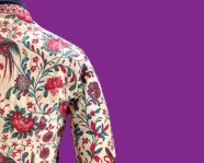 Veste blanche imprimée de fleurs, tirée de Innovating Indian Chintz in the Face of Changing Environmental Conditions (L'innovation du chintz indien face aux changements environnementaux)