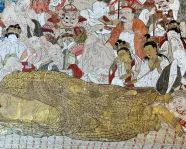 Death of the Historical Buddha (Nehan-zu), Japan, Hanging Scroll, Edo Period. Gift of Nicholas Pascucci.
