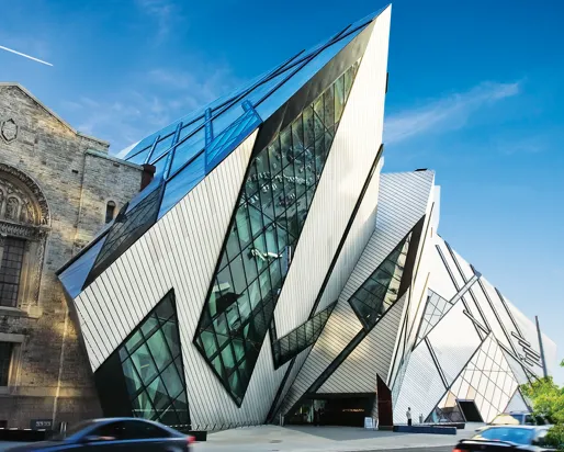 Royal Ontario Museum (ROM) Royal Ontario Museum Michael Lee-Chin Crystal. Bloor Street Entrance.