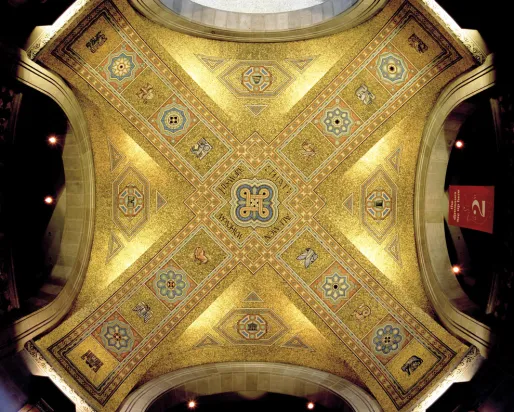 Mosaic on ceiling