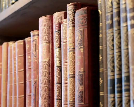 Books Books on a bookshelf