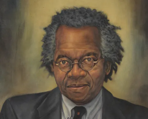 Portrait of Austin Clarke by Neville Clarke.