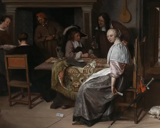 Jan Steen, An Elegant Company Cartes à jouer