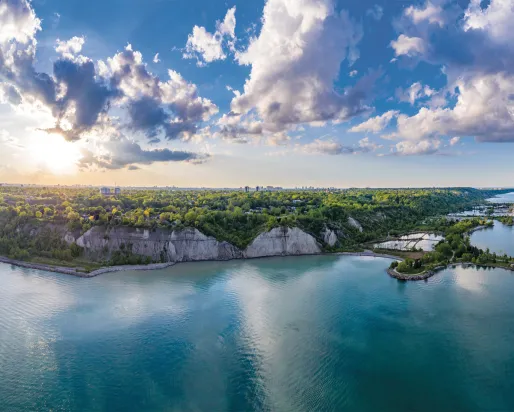 A view of the Scarborough Bluffs