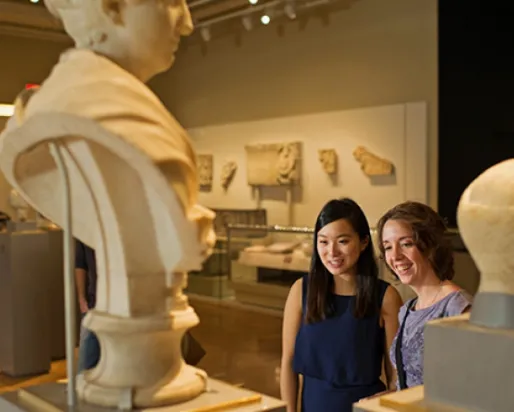 Visitors in the Gallery of Greece
