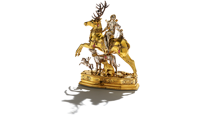 Diana and the Stag”, an automaton sculptural figure.