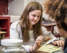 ROM visitor participating in ROM program