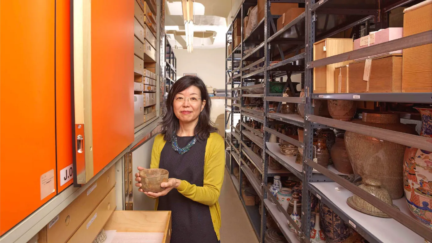 Curator in collections room