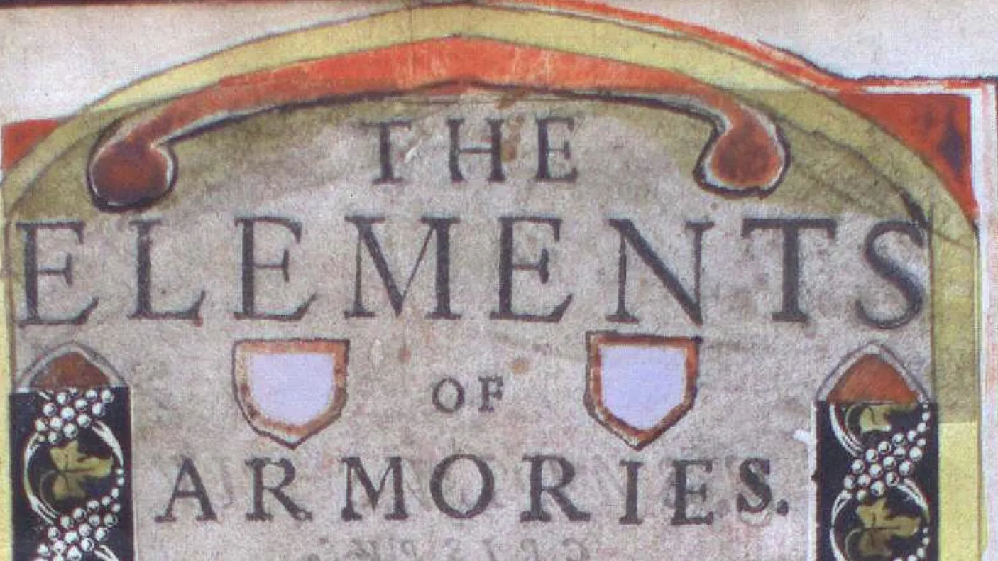 Edmund Bolton, The Elements of Armories, 1610