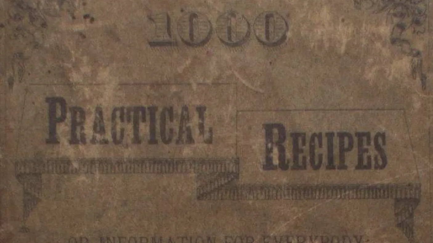 One Thousand Practical Recipes by Dr Chase. London, Ont.: 1878