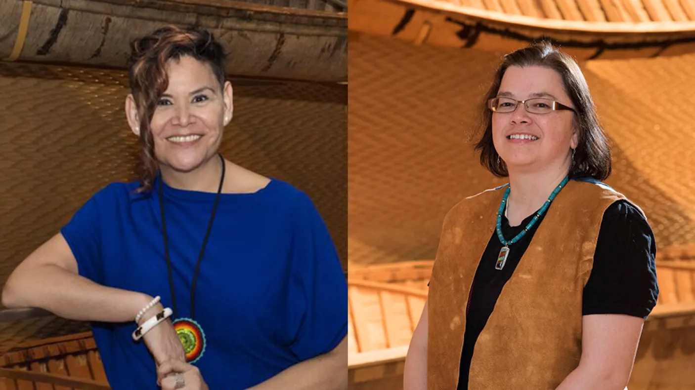 Headshots of J’net Ayayqwayaksheelth and Doe O’Brien-Teengs.
