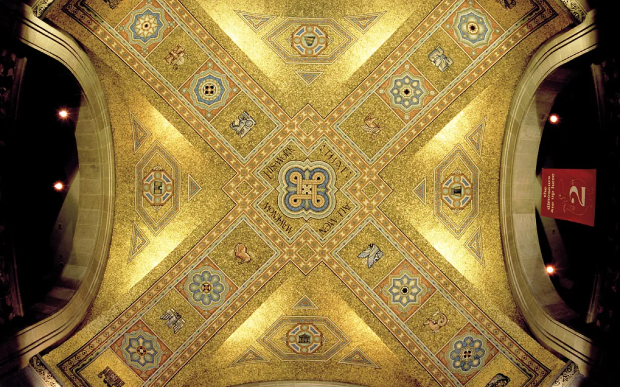 Mosaic on ceiling