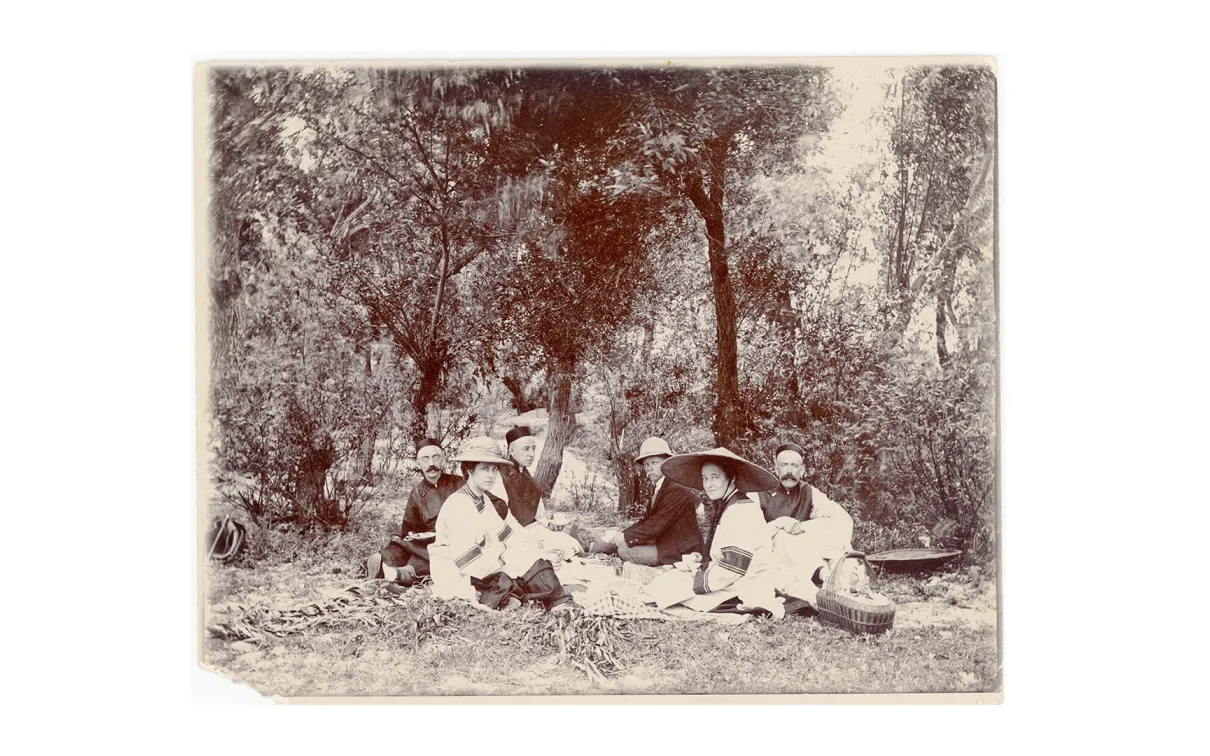 Picnic at the lake side.