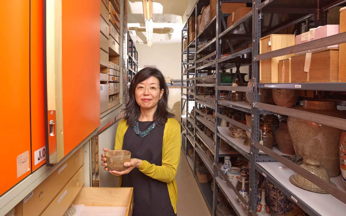 Curator in collections room