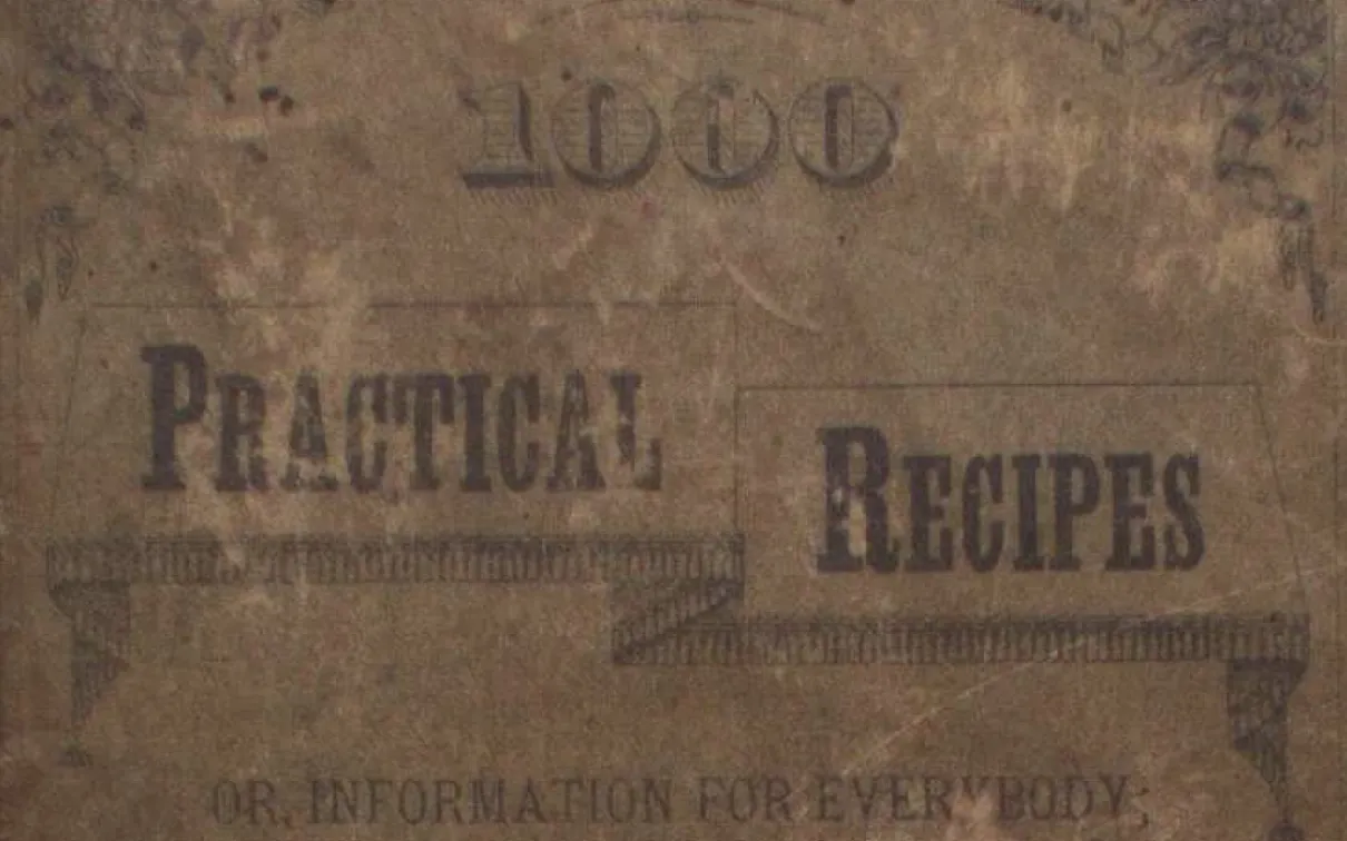 One Thousand Practical Recipes by Dr Chase. London, Ont.: 1878