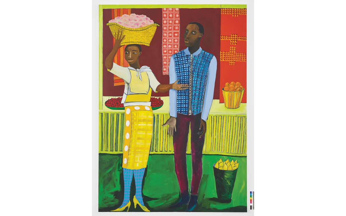 Painting by Lubaina Himid