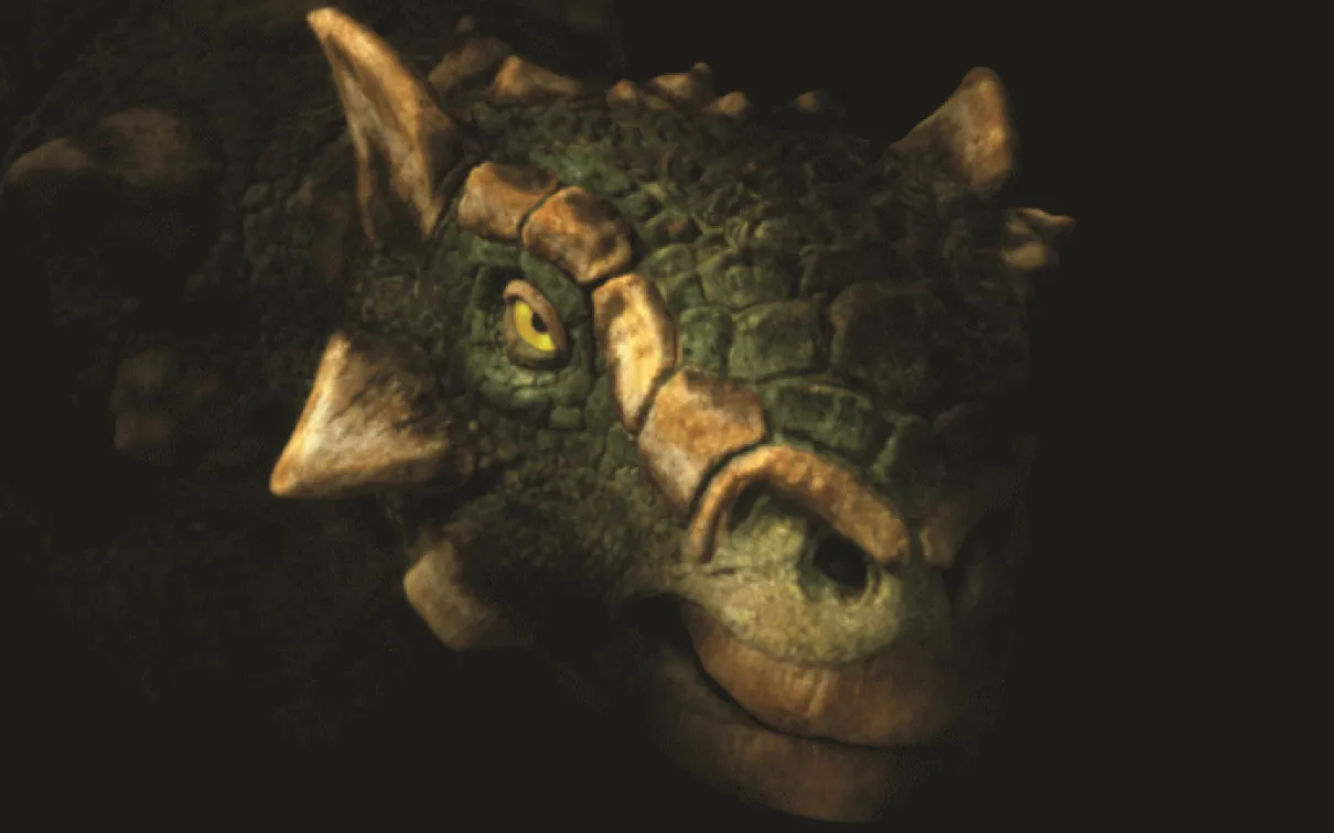 Close-up Image of Zuul on dark background