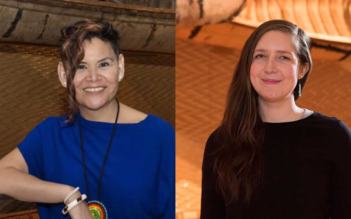 Headshots of J’net Ayayqwayaksheelth and Jessie Jakumeit.
