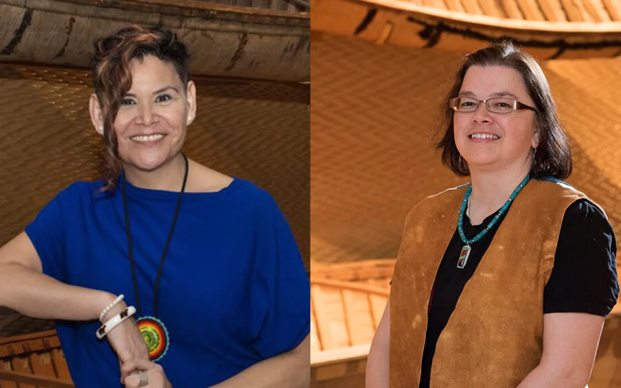 Headshots of J’net Ayayqwayaksheelth and Doe O’Brien-Teengs.
