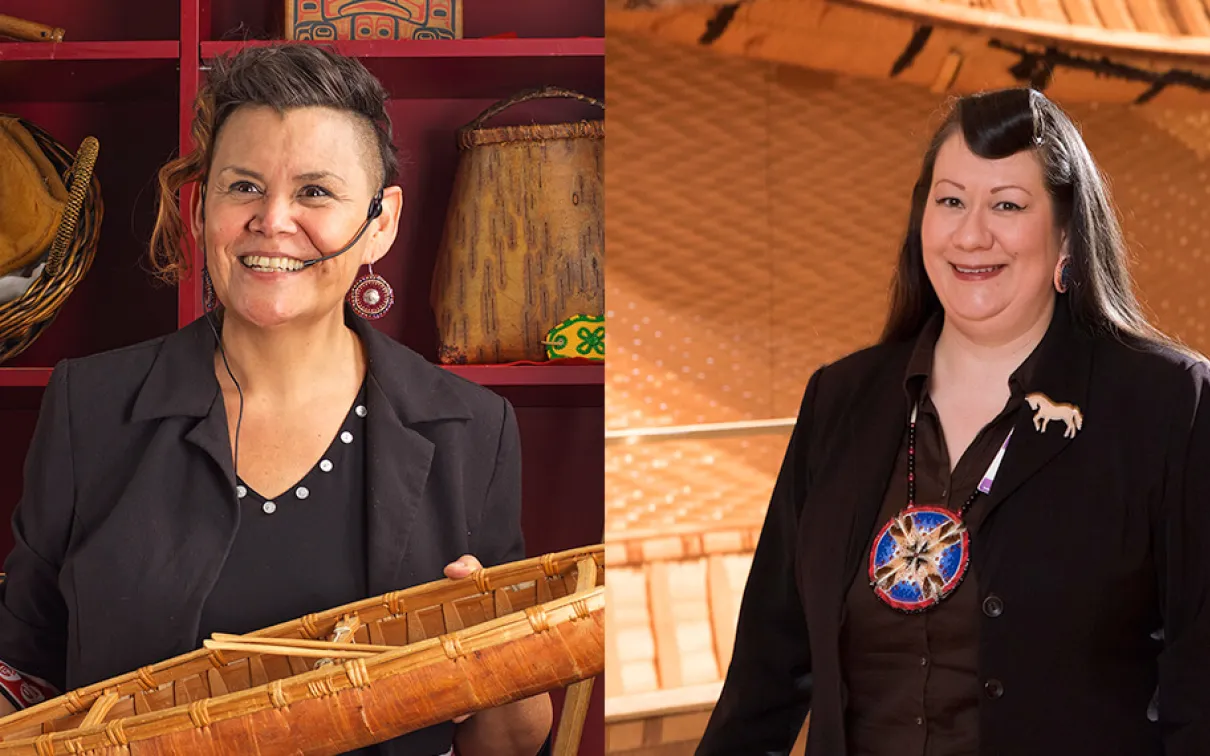 Headshots of J’net Ayayqwayaksheelth and Jenny Blackbird.
