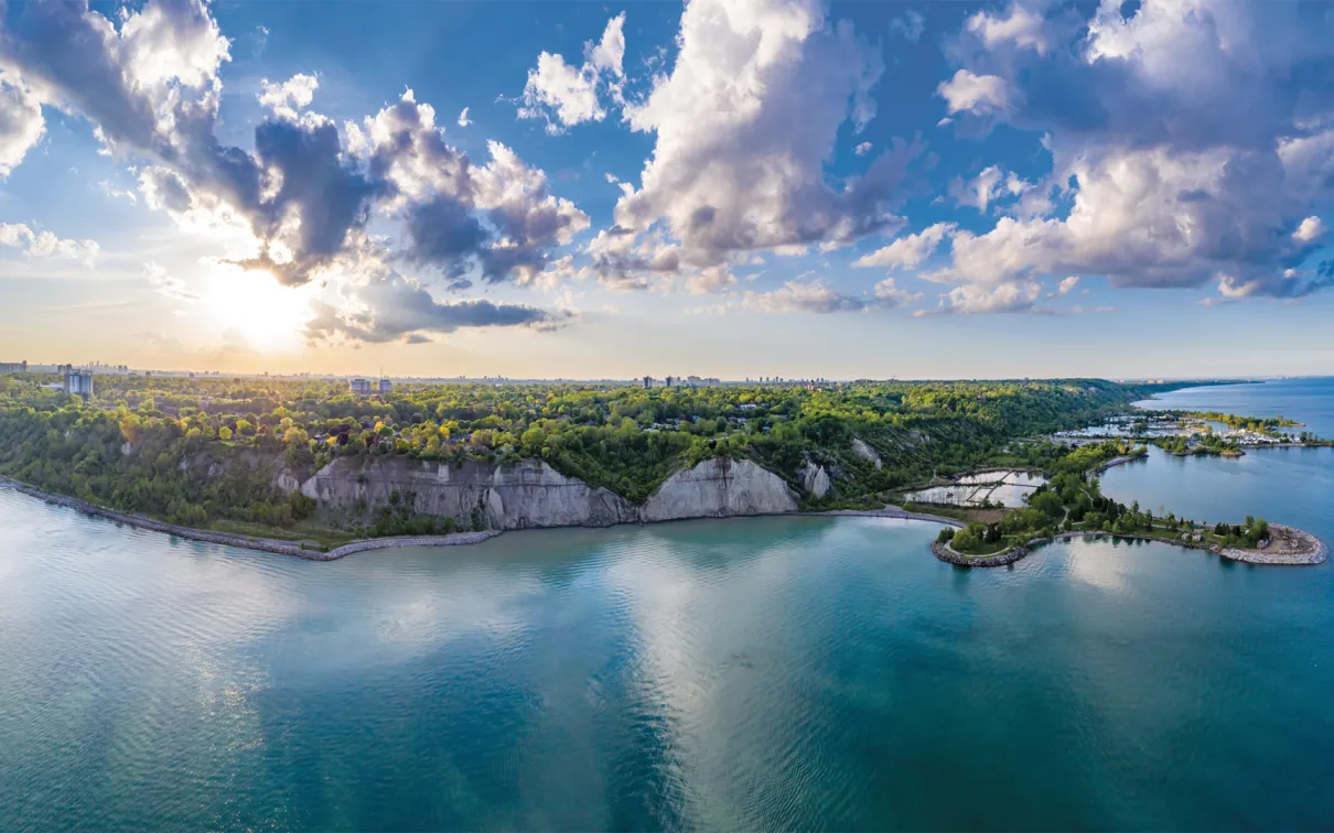 A view of the Scarborough Bluffs