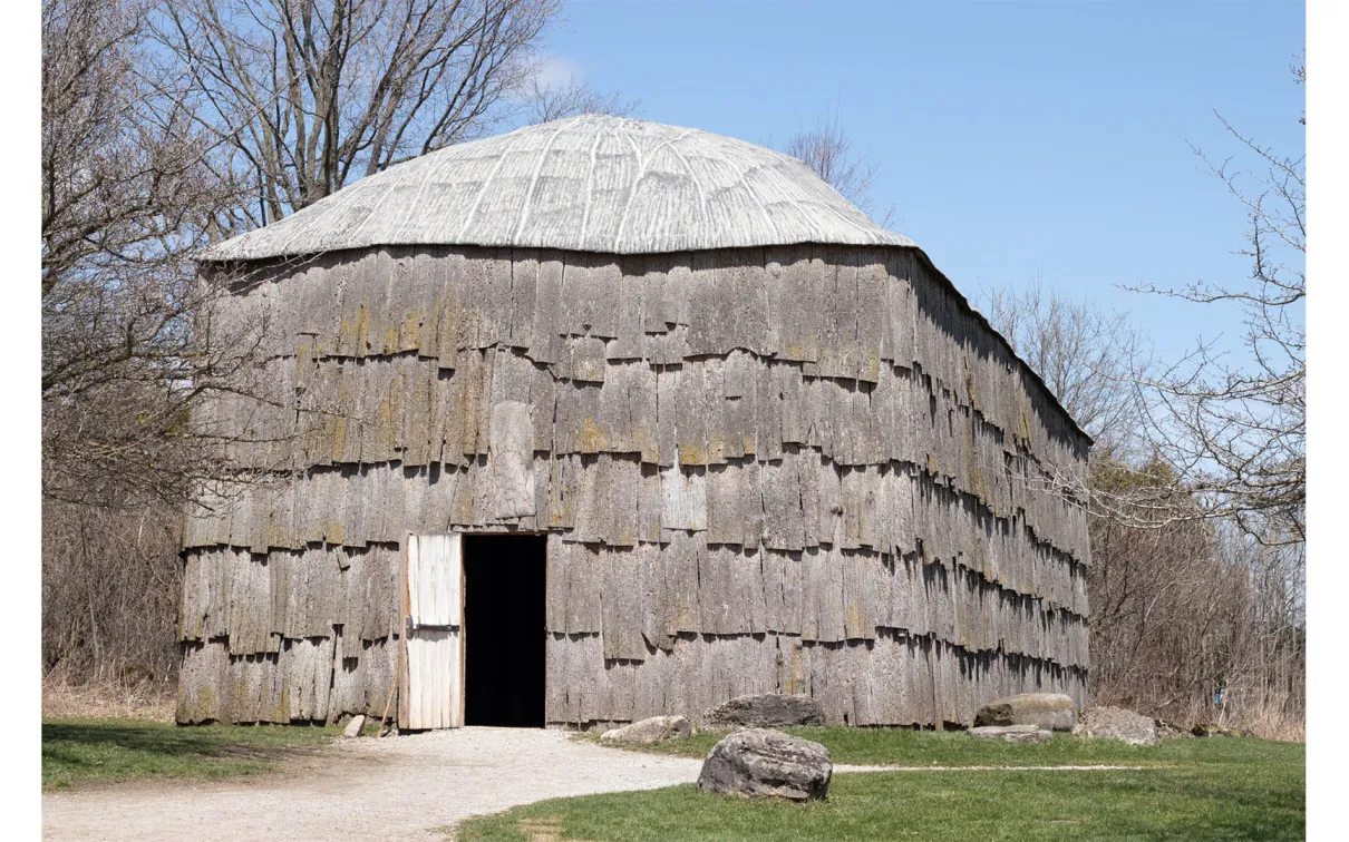 Evidence of 11 longhouses was found on the shores of the lake.