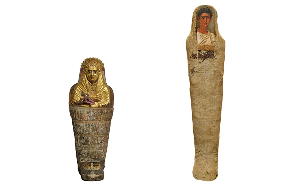 Mummy of a young boy and man