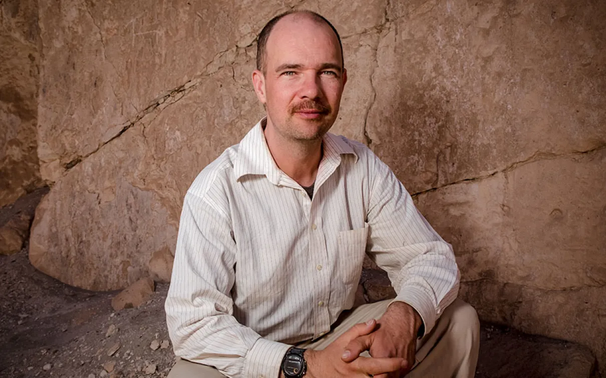 Portrait of Justin Jennings in the Field
