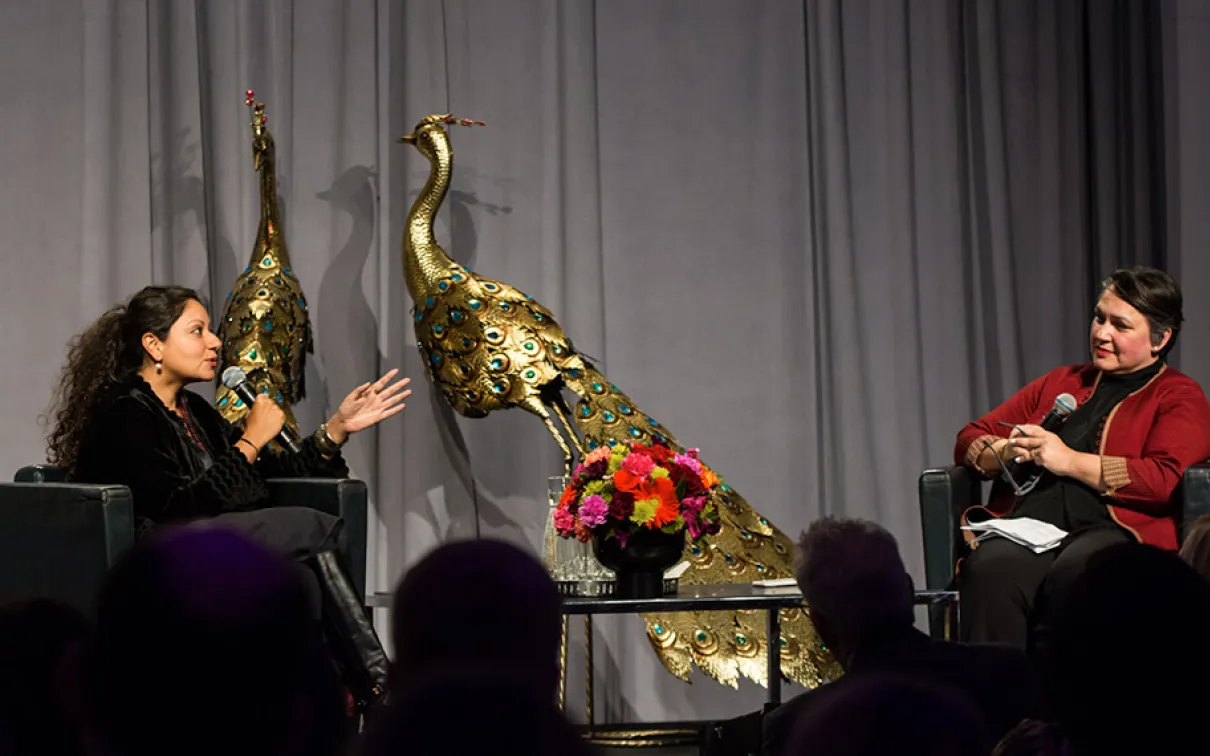 Baijilal Shivranjani Rajye and Dr. Deepali Dewan in conversation.
