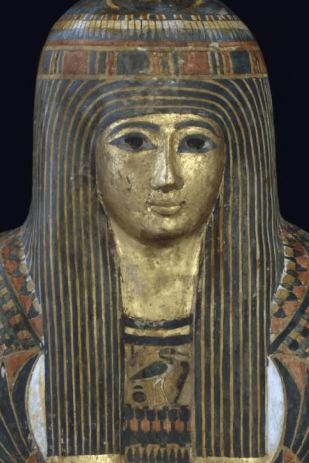 Coffin and mummy of the lady Djedmaatesankh, c. 945–715 BCE, ROM 910.10.