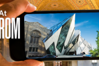 At ROM activity cover showing the museum displayed on a phone