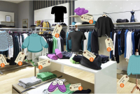 A virtual clothing store