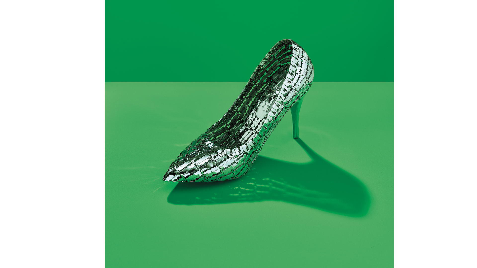 Shoe made out of razor blades